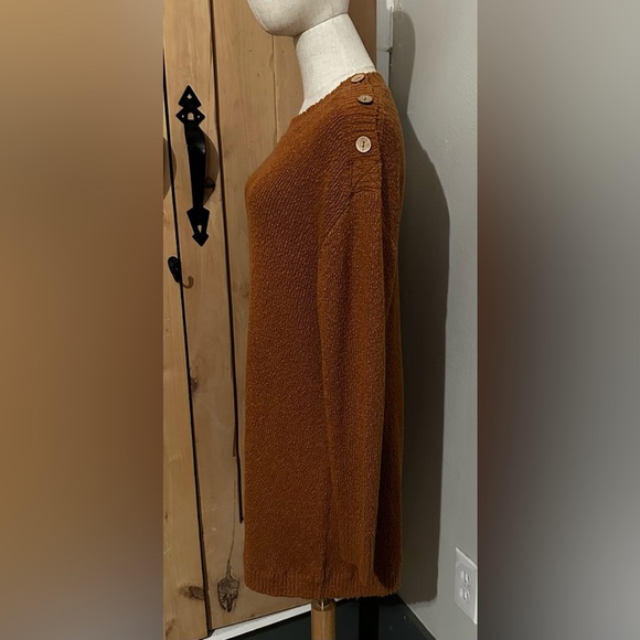 Free People Beach Anthropologie Sweater Romper Rust - Picture 2 of 6